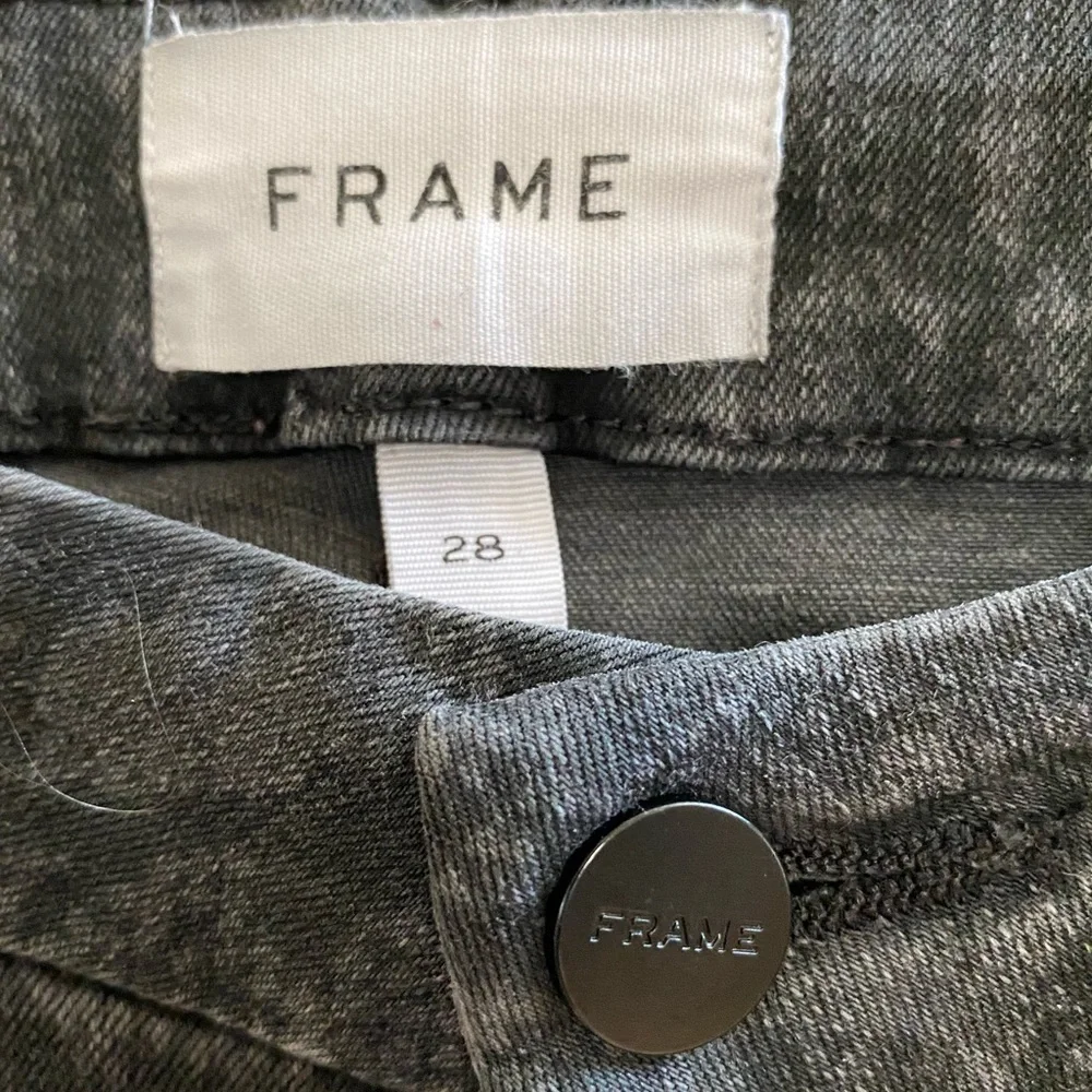 Frame Le Crop Mini Boot Python Jeans - Picture 15 of 17